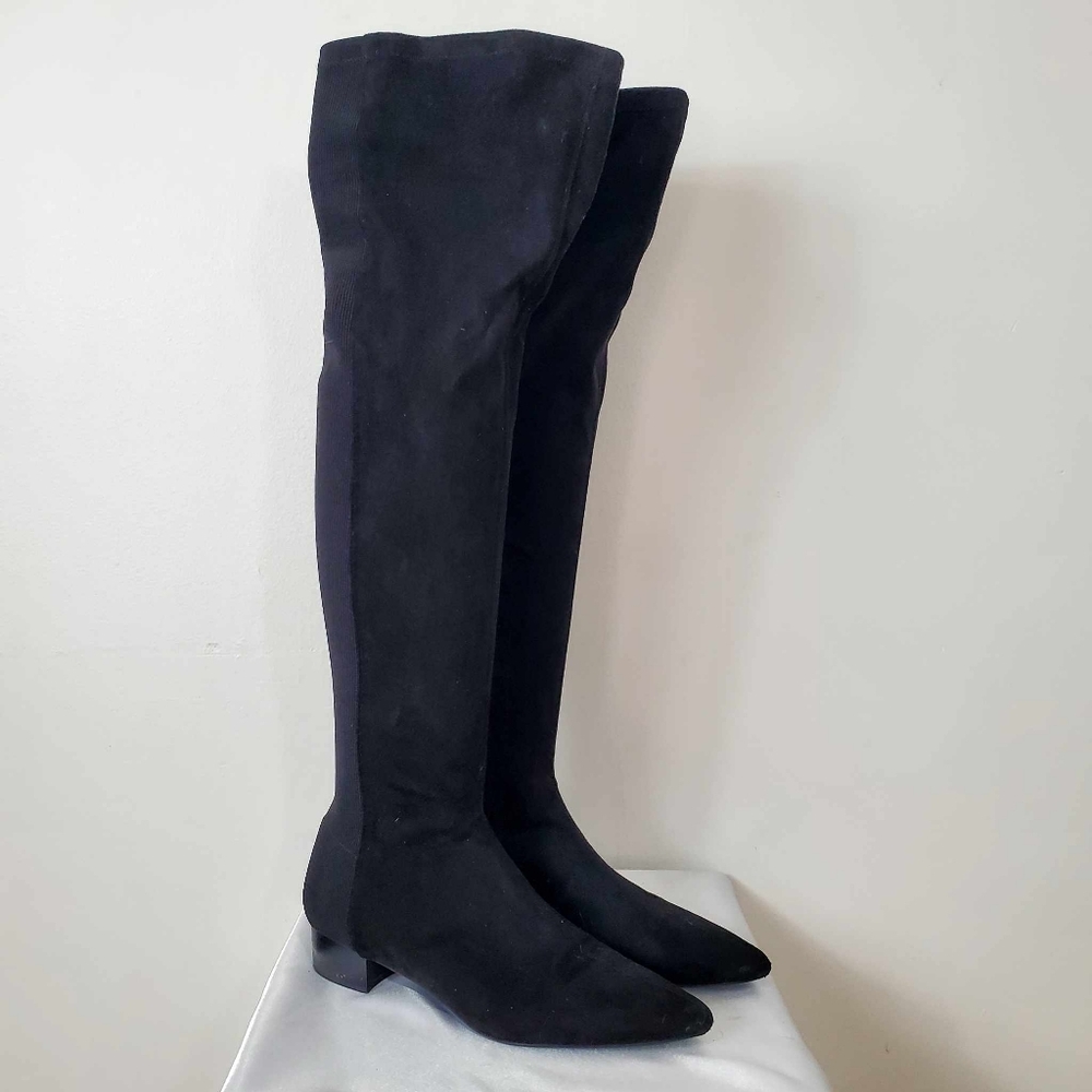 Size 39 Zara Black Over-the-Knee Boots - Picture 3 of 15